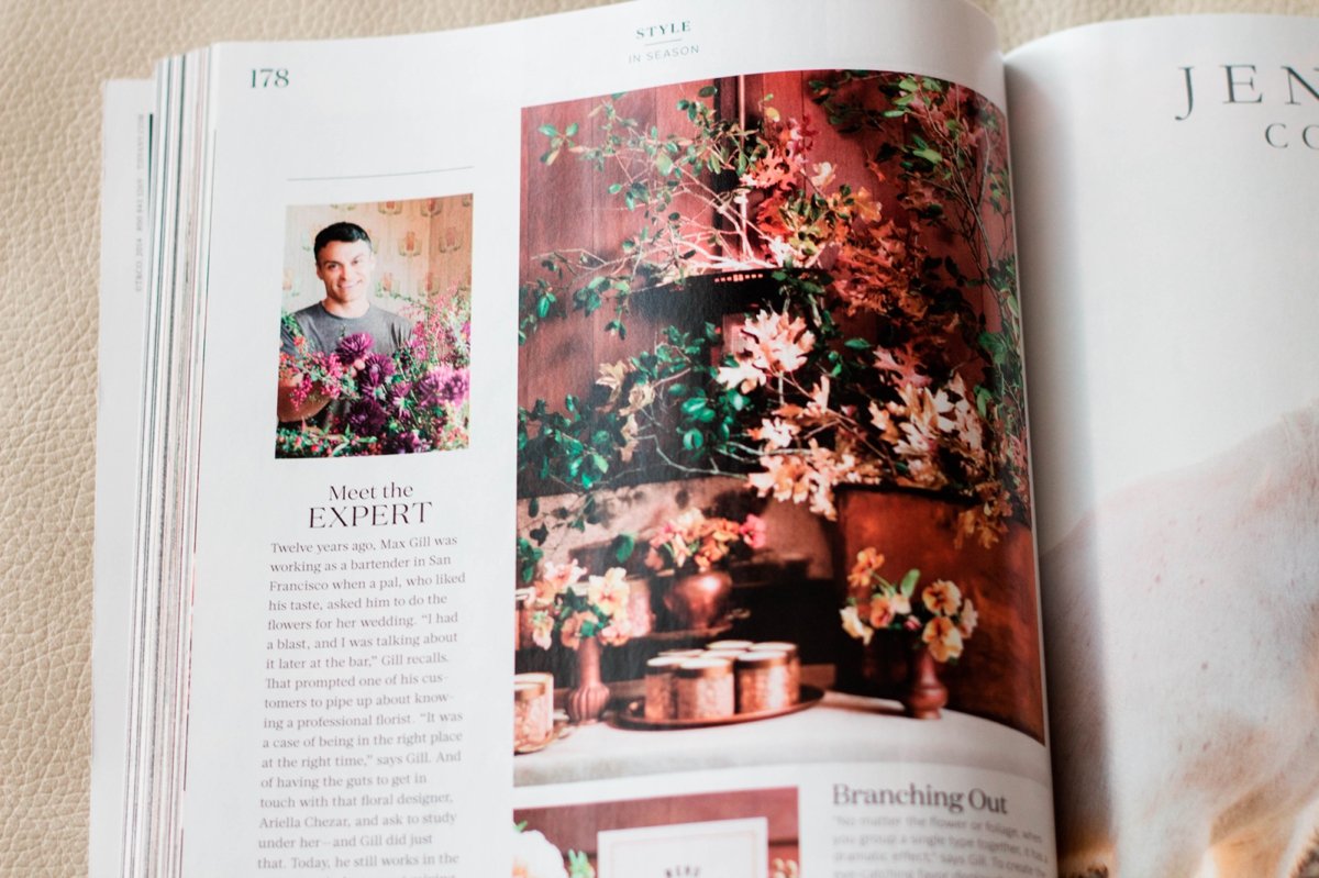 Wedding Vendor Interview in a Martha Stewart Weddings Magazines | Photography by Christie Osborne for Mountainside Media